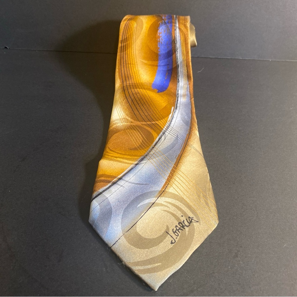 Jerry Garcia Lady With Argyle Socks Collection Artist Proof No. 5 100% Silk Tie‎